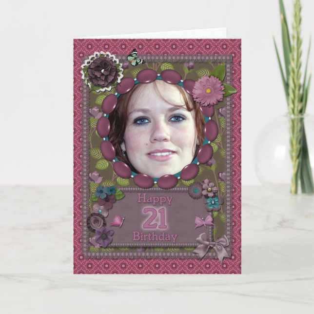 21e Carte photo pour un anniversaire (Devant)