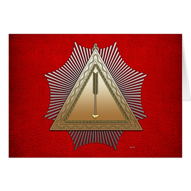 21e degré : Noachite patriarche (Devant horizontal)