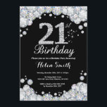 21e Invitation Anniversaire Chalkboard Diamant d'a<br><div class="desc">21e Invitation d'anniversaire. Arrière - plan en damier en pierre d'argent. Élégant invitation du Bassin d'Anniversaire. Noir et Blanc. Anniversaire adulte. Les femmes,  anniversaire. Hommes Anniversaire.
Pour plus de personnalisation,  cliquez sur le bouton "Customiser" et utilisez notre outil de conception pour modifier ce modèle.</div>
