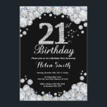 21e Invitation Anniversaire Chalkboard Diamant d'a<br><div class="desc">21e Invitation d'anniversaire. Arrière - plan en damier en pierre d'argent. Élégant invitation du Bassin d'Anniversaire. Noir et Blanc. Anniversaire adulte. Les femmes,  anniversaire. Hommes Anniversaire.
Pour plus de personnalisation,  cliquez sur le bouton "Customiser" et utilisez notre outil de conception pour modifier ce modèle.</div>