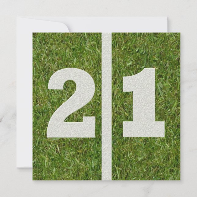 21e Invitation d'anniversaire (Devant)
