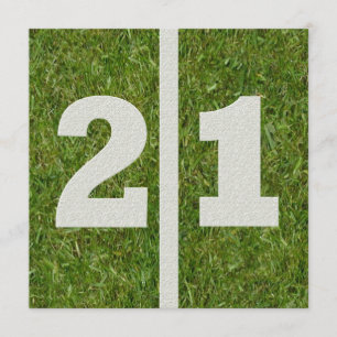 21e Invitation d'anniversaire