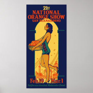 21e Poster vintage du National Orange Show 1931