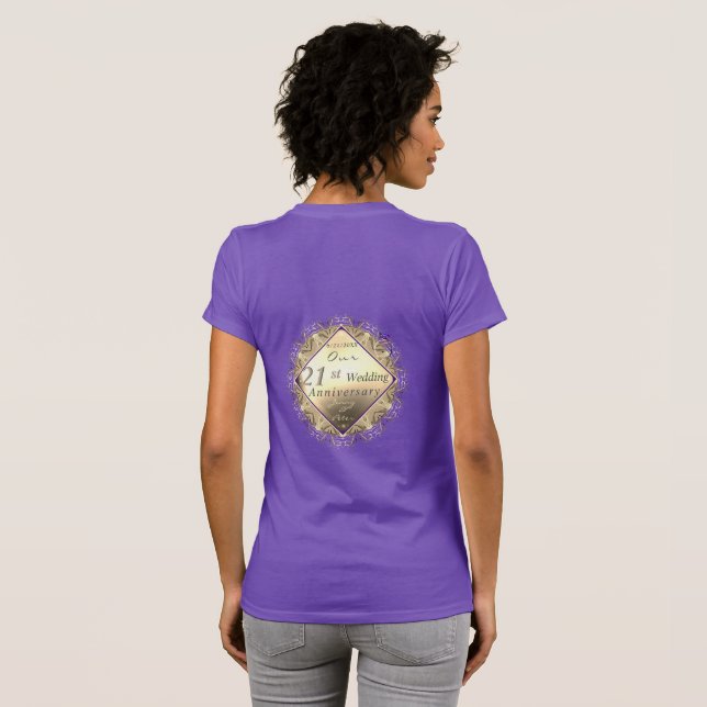 21e T-shirt pour l'anniversaire du Mariage olite (Dos entier)