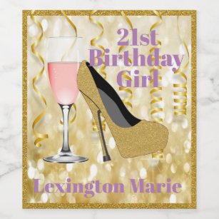 Etiquettes Joyeux Anniversaire Pour Bouteilles De Vin Et De Champagne Zazzle Fr