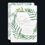 21ème invitation d'anniversaire de feuillage<br><div class="desc">21ème invitation d'anniversaire de feuillage botanique,  avec sur des botanicals d'aquarelle de tendance. Une partie d'une collection.</div>