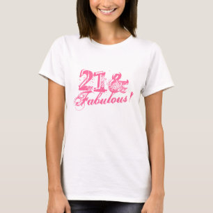 21ème T-shirt d'anniversaire pour des femmes 21