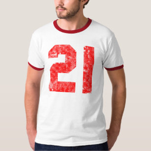 21ème T-shirt de cadeaux d'anniversaire