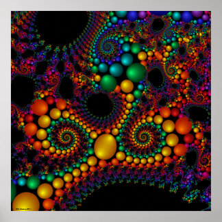 224 Poster avec taches noires détail motif