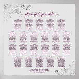 22 Tableau Cassis en dentelle et Mariage gris