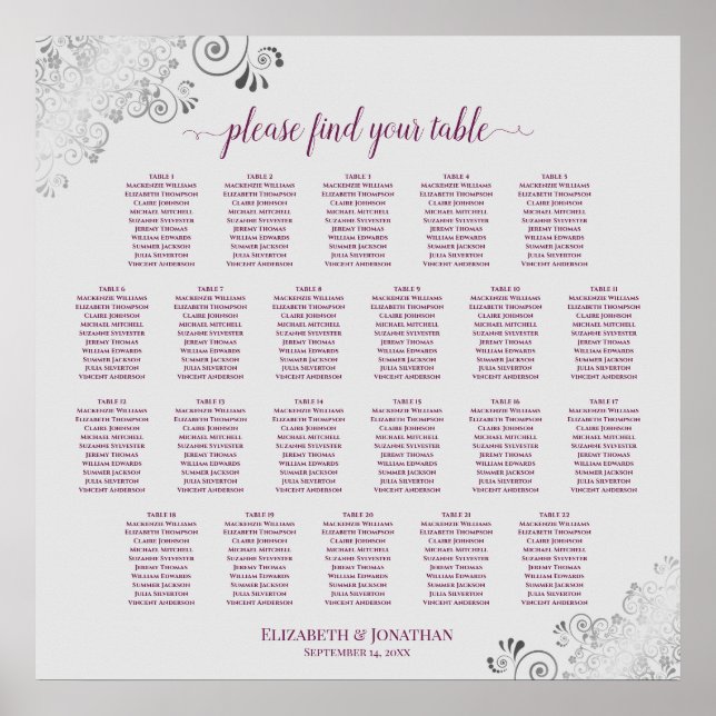 22 Tableau Cassis en dentelle et Mariage gris (Devant)
