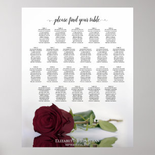 22 Tableau Tableau des sièges des Mariages Roses d