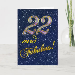 22ème Invitation de fête d'anniversaire