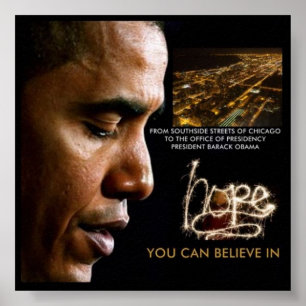 '23 x 23' 44e Poster du président Barack Obama