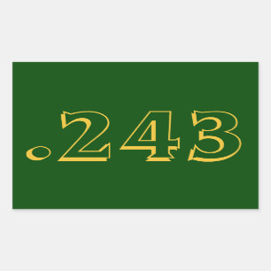 .243 Autocollant de munitions