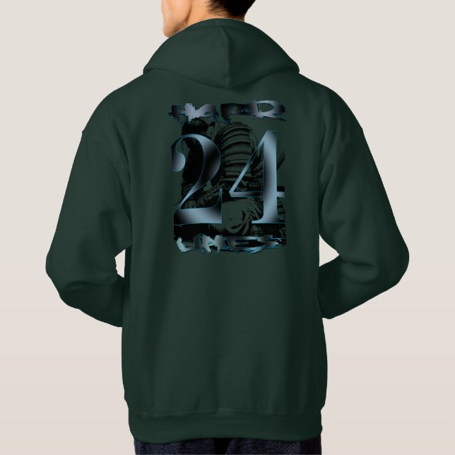 "24 Hard Lines" Sweat - shirt à capuche signature  (Dos)