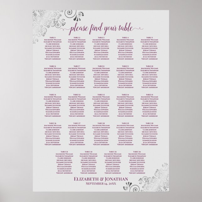 24 Tableau Cassis Mariage gris pourpre (Devant)