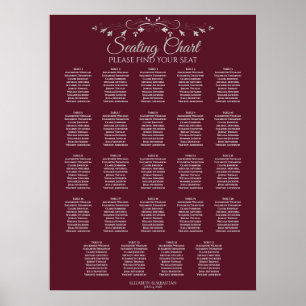 24 Tableau Élégant Mariage Bourgogne Tableau de si