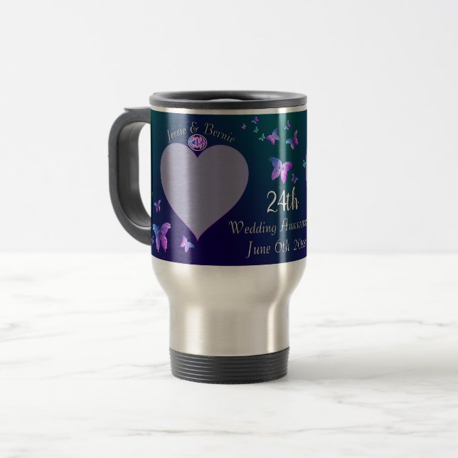 24e anniversaire du Mariage Mug (Devant gauche)