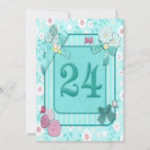 24e anniversaire invitation