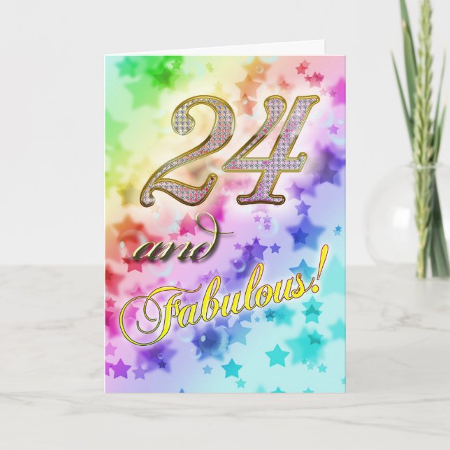 24e fête d'anniversaire Invitation (Devant)