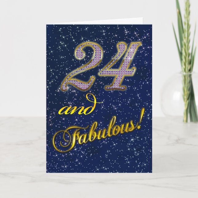 24e fête d'anniversaire Invitation (Devant)