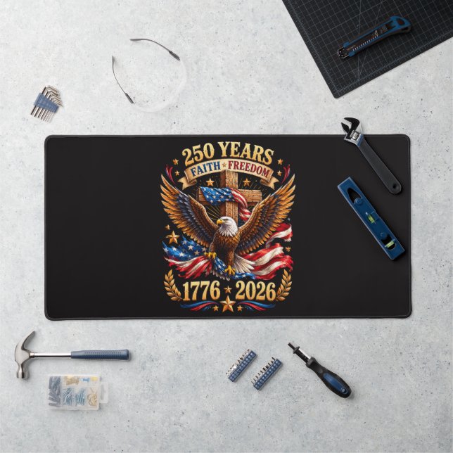 250 Ans de Foi Liberté Aigle Patriotique (Poste de travail)