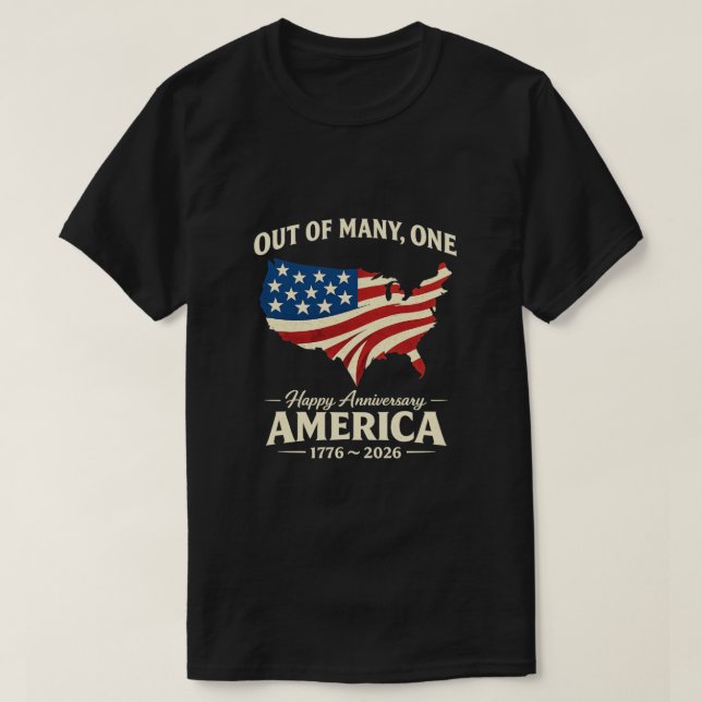 250 Ans USA -26a T-Shirt (Design devant)