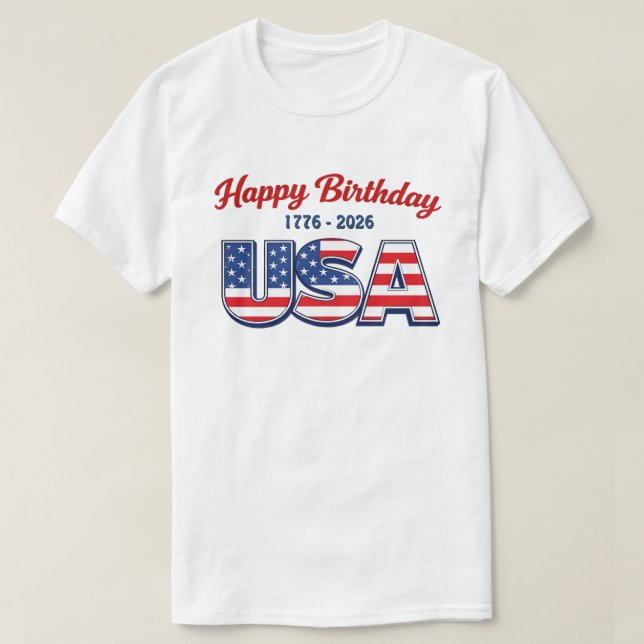 250 Ans USA -31e T-Shirt (Design devant)