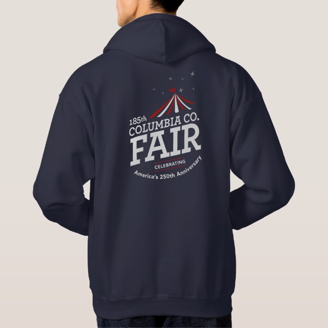 250 Sweat à capuche Navy Homme (Dos)