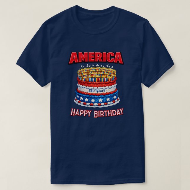 250 Years USA -32d T-Shirt (Design devant)