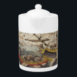 250e anniversaire de la Boston Tea Party<br><div class="desc">Célébrez le 250e anniversaire du BOSTON TEA PARTY avec votre propre théière. N'hésitez pas à vous révolter et à le remplir de café chaud ou de chocolat chaud. MAIS, si vous êtes vraiment dans le thé - savourez un thé anglais petit-déjeuner ou peut-être du thé Earl Grey avec un beigne...</div>