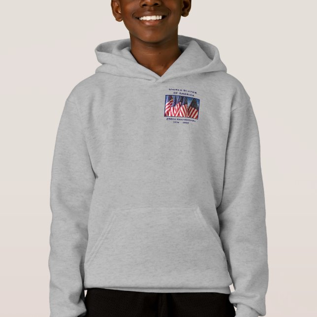 250th Anniversary USA Patriotic Pullover Hoodie (Devant)