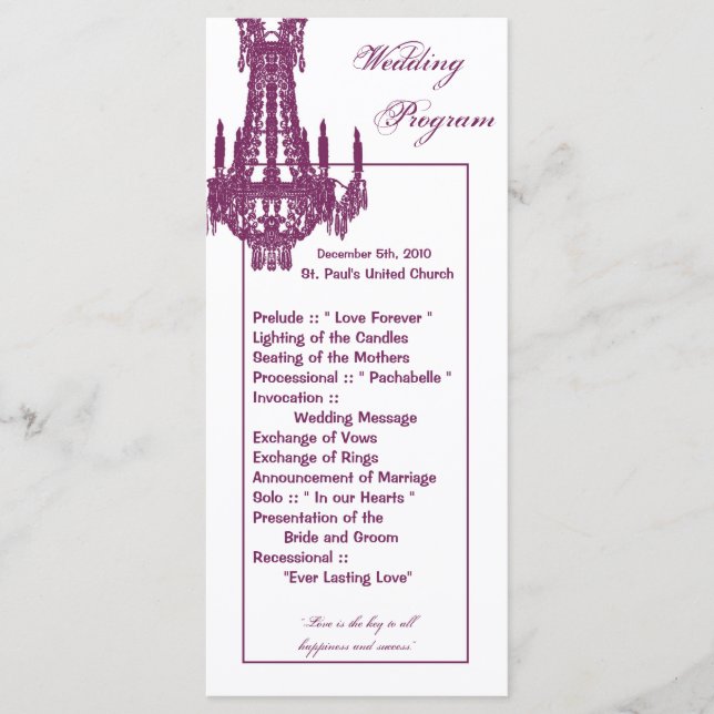 25 4x9 Programme de mariage Crystal Chandelier Gli (Devant)