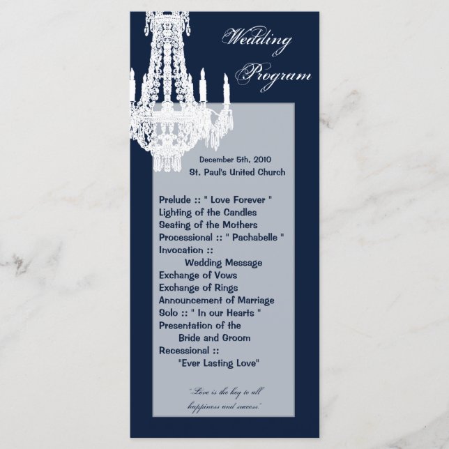 25 4x9 Programme de mariage Crystal Chandelier Gli (Devant)