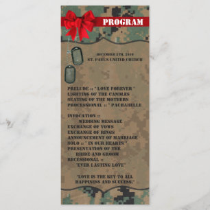 25 4x9 Programme de mariage Marine DIGITAL IMPRIME