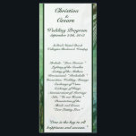 25 4x9 Programme de mariage Peacock Plumes vertes<br><div class="desc">Cet ensemble de 25 adorables programmes de mariage est un complément parfait à toute réception de mariage ou de fête. Ils sont imprimés à une taille de 9" x 4" sur le stock de carte de poids de 100 lb blanc brillant et brillant. Ceux-ci viennent en séries de 25. Nous...</div>