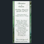 25 4x9 Programme de mariage Peacock Plumes vertes<br><div class="desc">Cet ensemble de 25 adorables programmes de mariage est un complément parfait à toute réception de mariage ou de fête. Ils sont imprimés à une taille de 9" x 4" sur le stock de carte de poids de 100 lb blanc brillant et brillant. Ceux-ci viennent en séries de 25. Nous...</div>