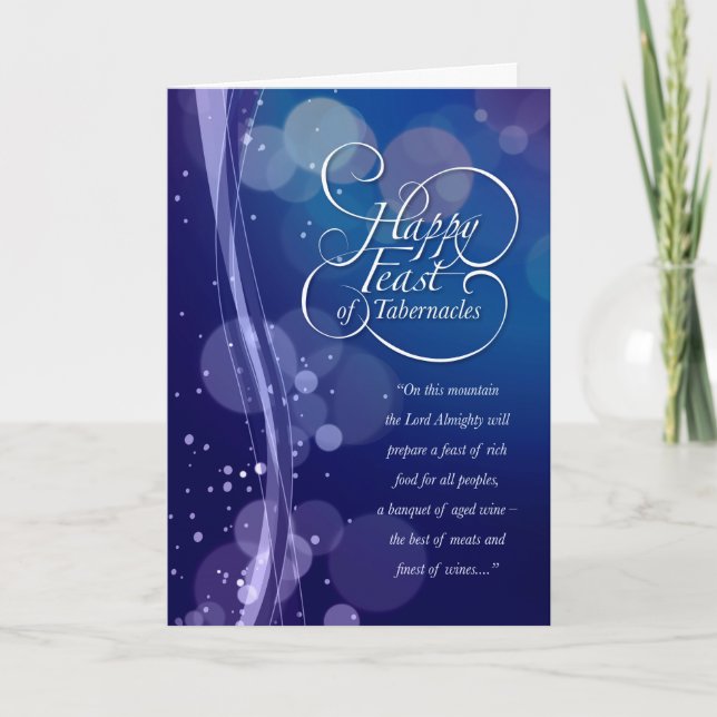 25:6 d'Isaïe - carte de 8 festins (Devant)