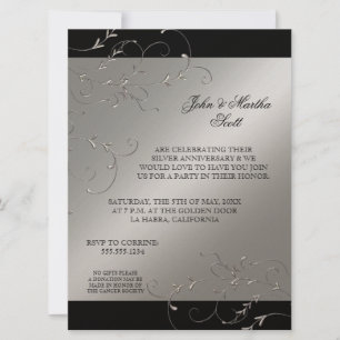 25 ans de fête, 25e anniversaire Invitation