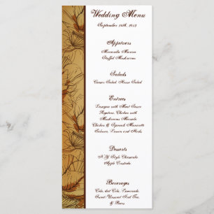 25 Cartes de menu Western Cowgirl Casquette/Bottes