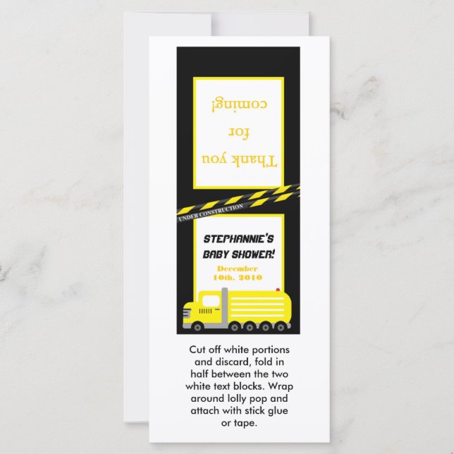 25 Lollipop Construction de topper (Devant)