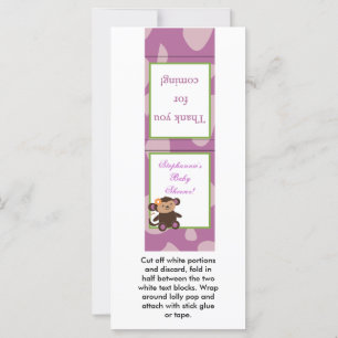 25 Lollipop Topper Jacana PurpleAnimaux