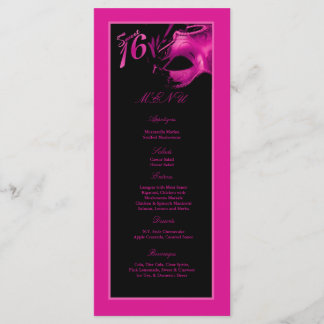 25 roses indien du bonbon 16 à cartes de menu