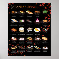 25 SNACKS JAPONAIS, MAPLE, Poster 16"X20"