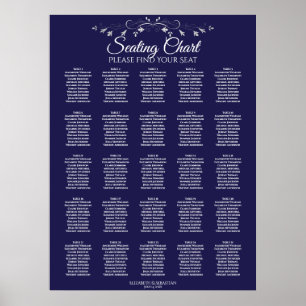25 Tableau Élégant Mariage bleu de la Marine