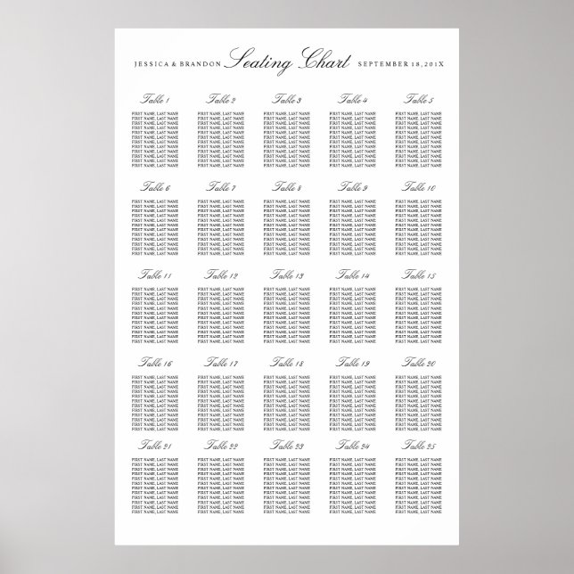 25 Tableau Grandes places de Mariage Tableau par t (Devant)