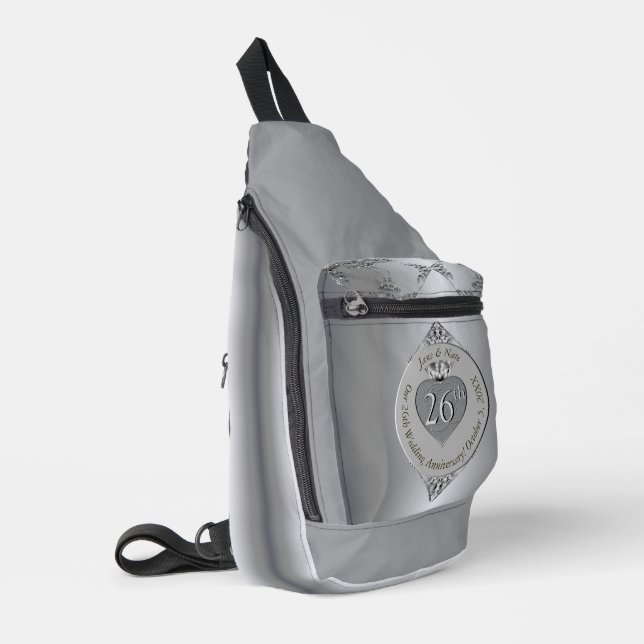 25e anniversaire du Mariage d'argent Sac à coudre  (Coin gauche)