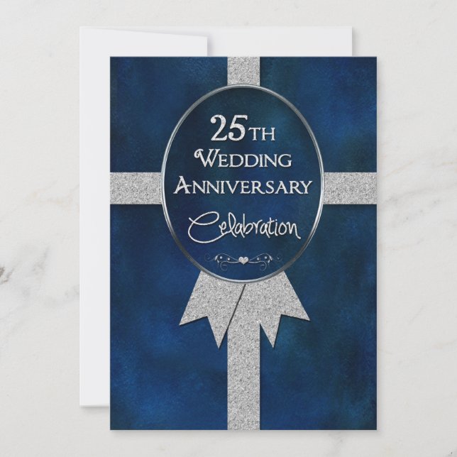 25e anniversaire du Mariage - Invitations (Devant)