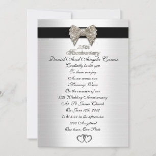 25e anniversaire invitation formelle